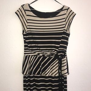 TAYLOR | Peplum Waistline Midi Dress